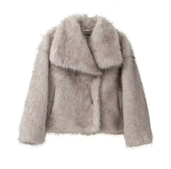 FL® Faux Fur Fuzzy Jacket