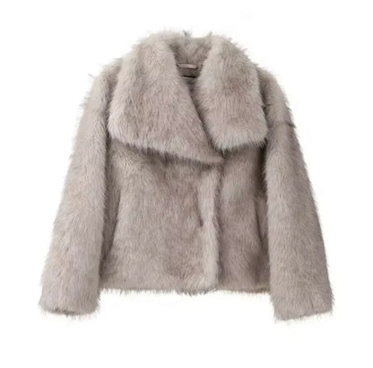 FL® Faux Fur Fuzzy Jacket