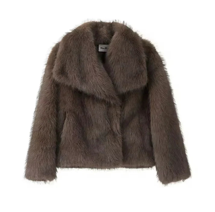 FL® Faux Fur Fuzzy Jacket