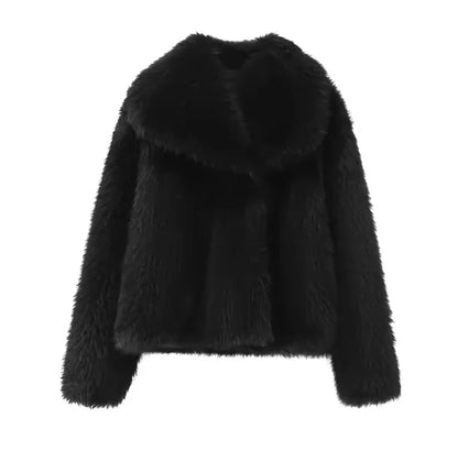 FL® Faux Fur Fuzzy Jacket