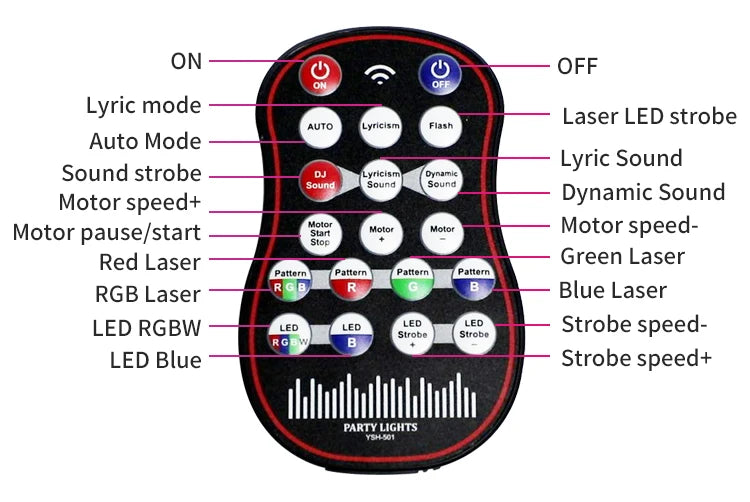 FL® 9-Eye Laser Party Light